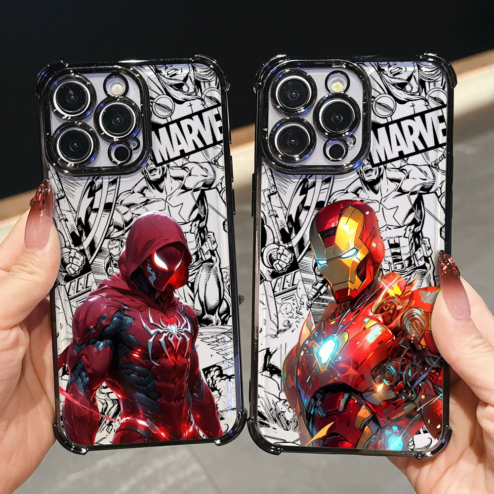 Phone Cases Men - Luksusowe etui Iron Spider Man Captain