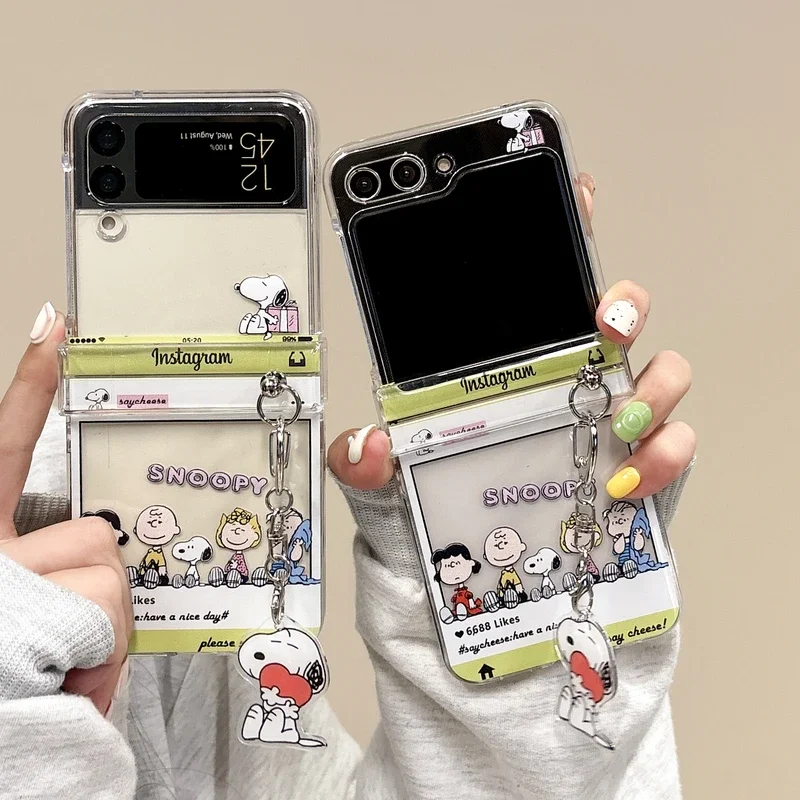 Phone Cases Z Flip 5 - Urocze, przezroczyste etui na telefon z