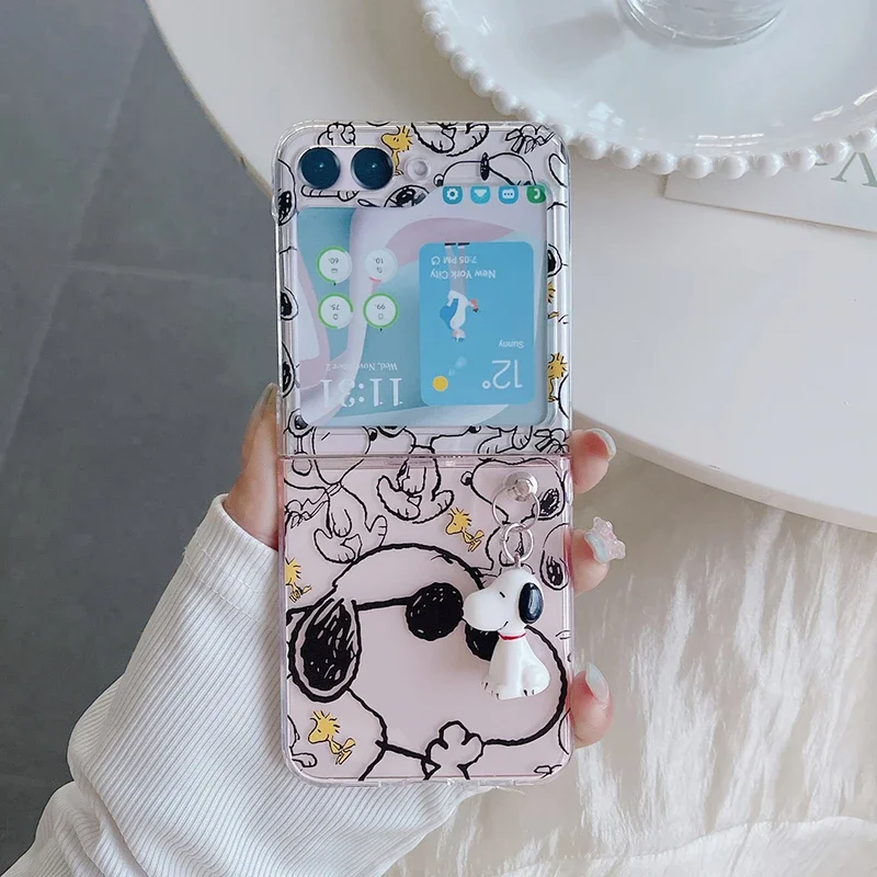 Phone Cases Z Flip 5 - Urocze, kreskówkowe etui na telefon z