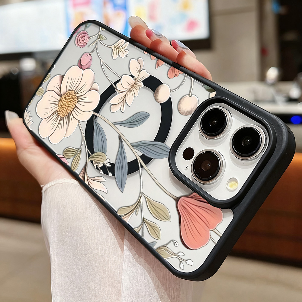 Czarne etui na telefon z kwiat – Phone Cases Magnetic recenzja i cena