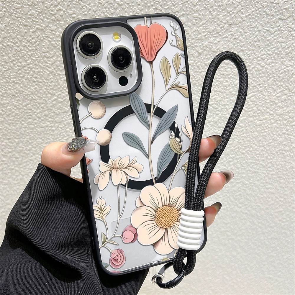 Czarne etui na telefon z kwiat – Phone Cases Magnetic recenzja i cena