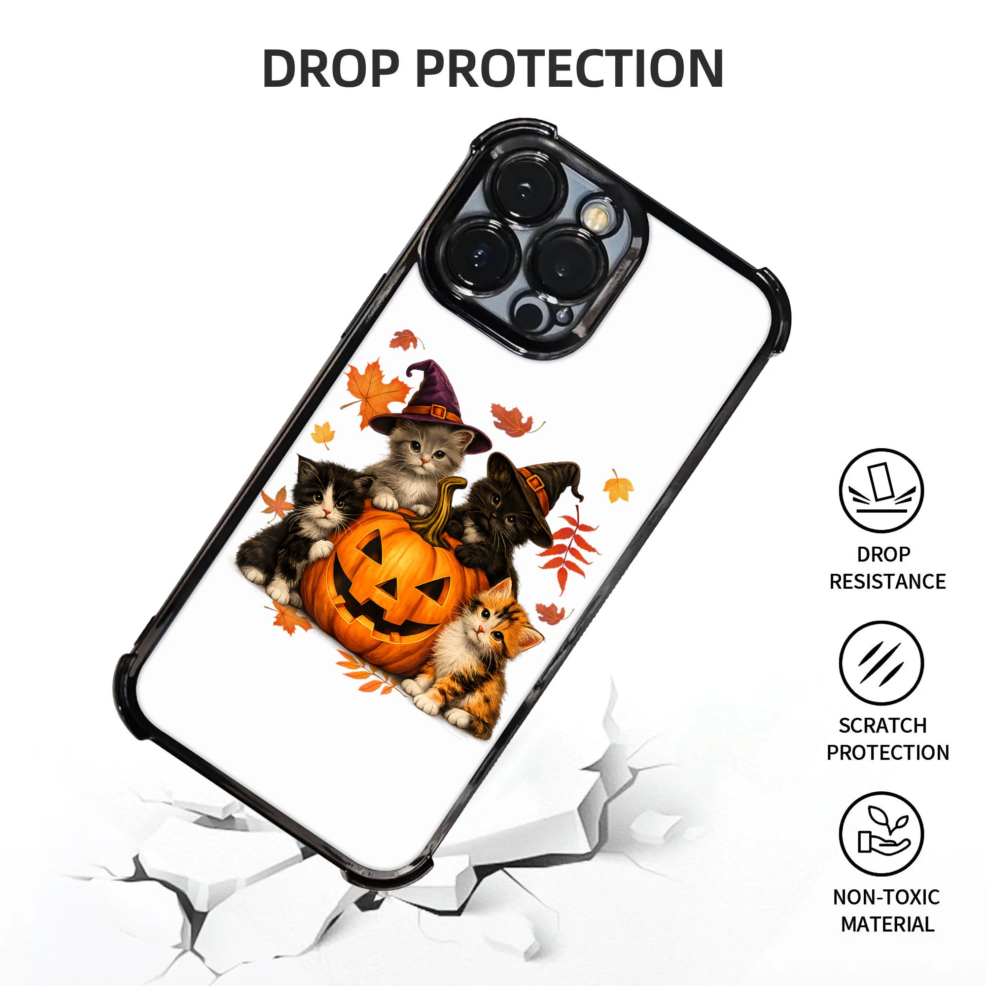 Halloween Urocze Koty Dynia St – Phone Cases Men recenzja i cena