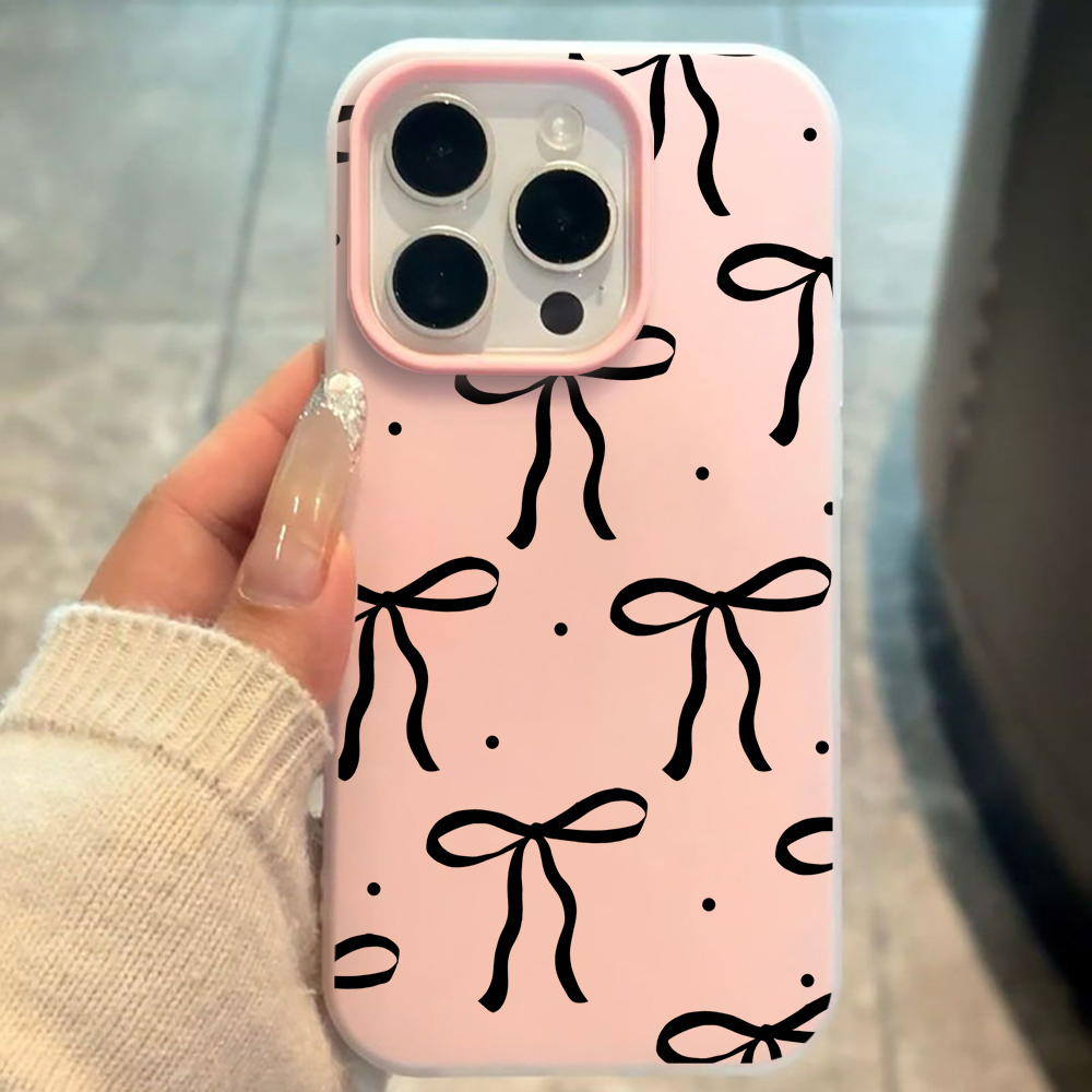 INS Big Black Bow Pattern SIli – Phone Cases Xiaomi 15T recenzja i cena