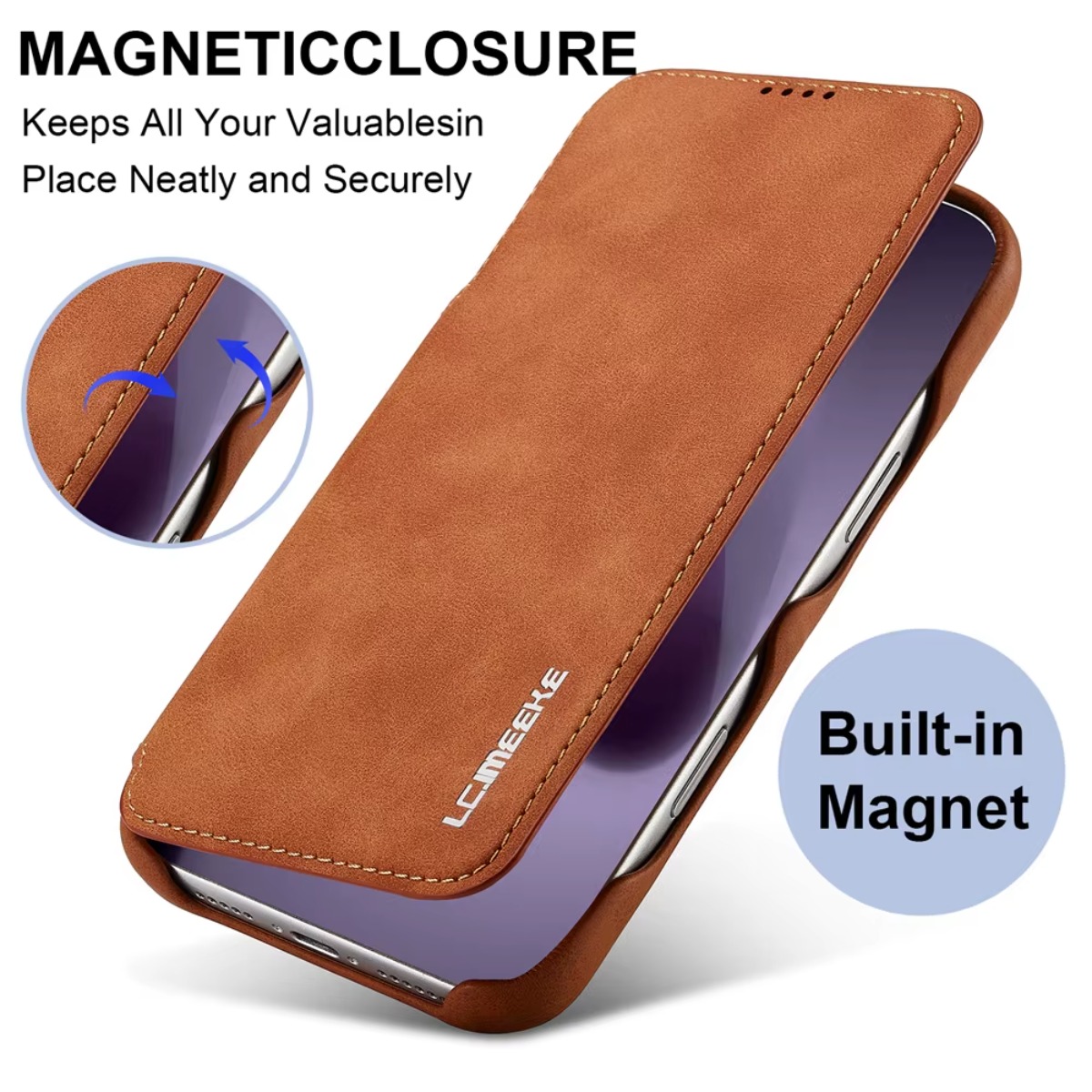 Skórzany portfel z magnetyczny – Phone Cases That Hold Cards recenzja i cena