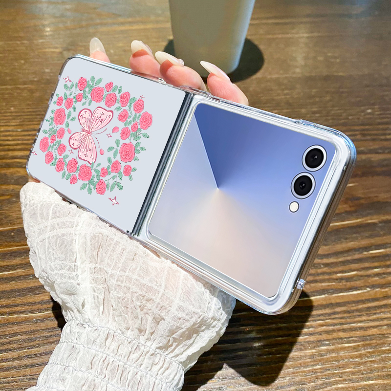 Różowe Kwiaty Wzór Etui na Tel – Phone Cases Z Flip 5 recenzja i cena